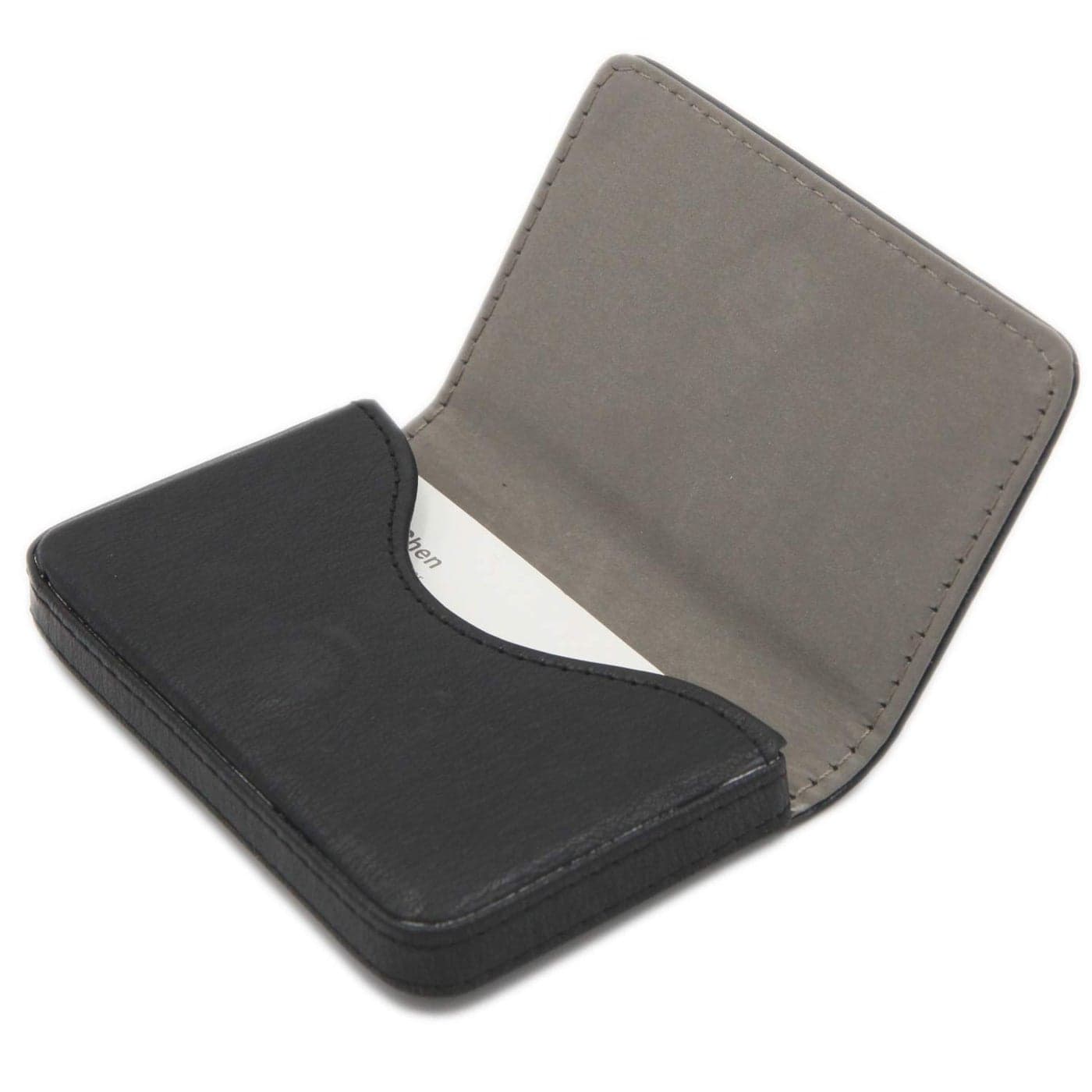 AI-DEE RFID Blocking Wallet - Minimalist Leather Business Credit Card Holder - Black2