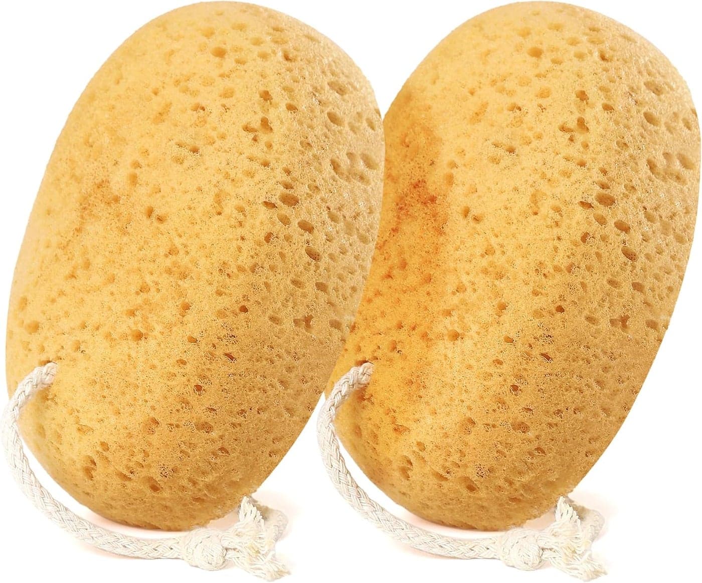 Bath Sponge 2Pcs Large Shower Sponges for Women Men Exfoliating Sponge Face Body Puff with Dense Foam for Gentle Deep Cleansing UltraSoft for Sensitive Dry Skin