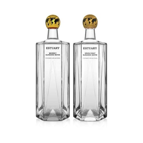 Estuary Assorted Pack Blending Water (Whisky & Single Malt 750ML) | Pack of 2 | Premium Non-Alcoholic Mixer