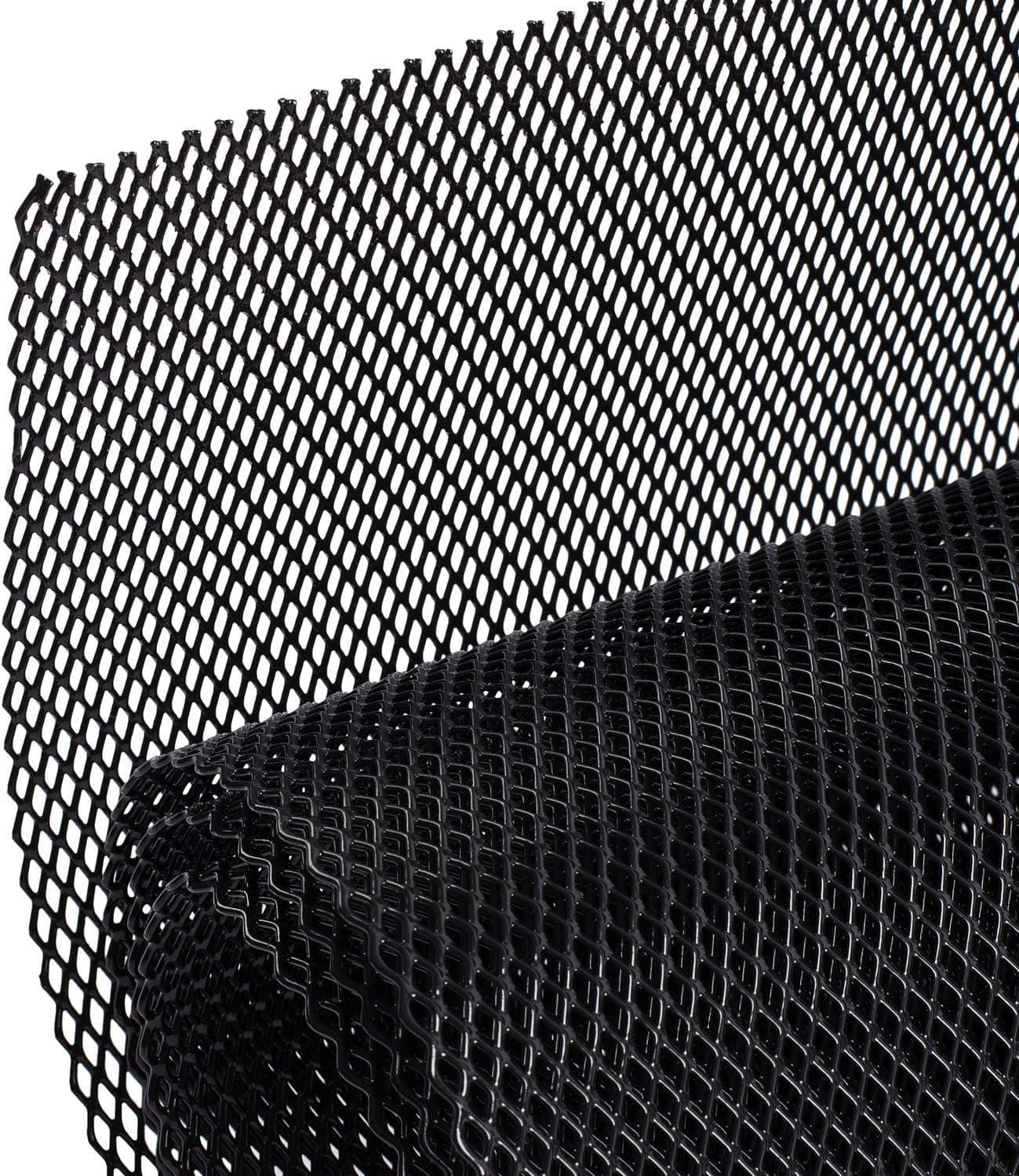 AggAuto 47x16 inches Car Pickup Truck Grill Mesh - Aluminum Alloy Grille Insert with Rhombic Holes