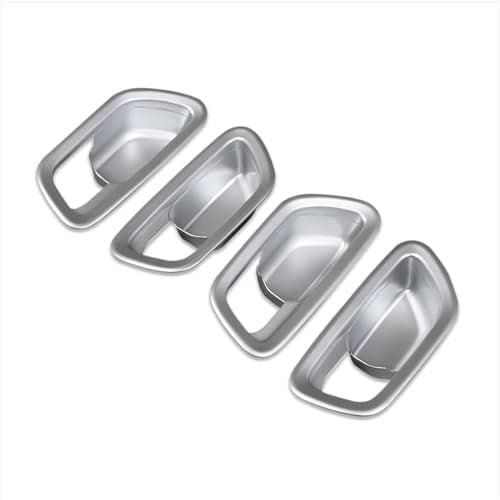 Beautost Fit for Honda New PilotPassport 2025 2026 Interior Door Handle Bowl Panel Cover Trims Matt Silver