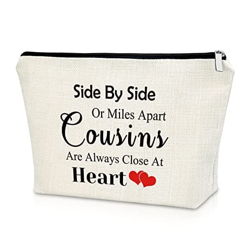 Cousin Gifts for Women Makeup Bag Birthday Gifts for Favorite Cousin Inspirational Gifts for Cousin Cosmetic Bag Encouragement Gifts for Sister Christmas Graduation Gifts Travel Pouch