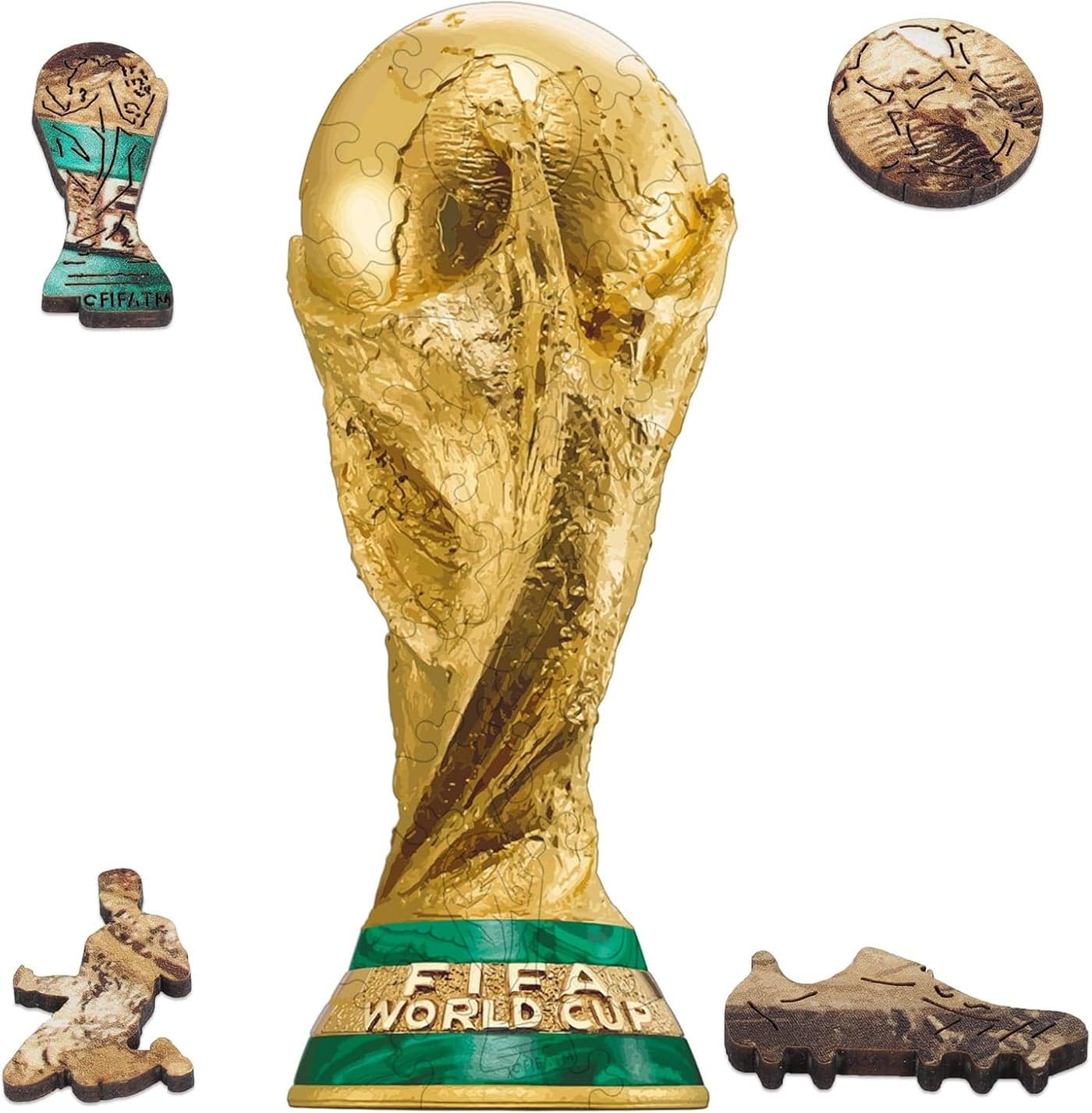 FIFA World Cup 2026 Edition Trophy 26PCS Wooden Pocket Puzzle