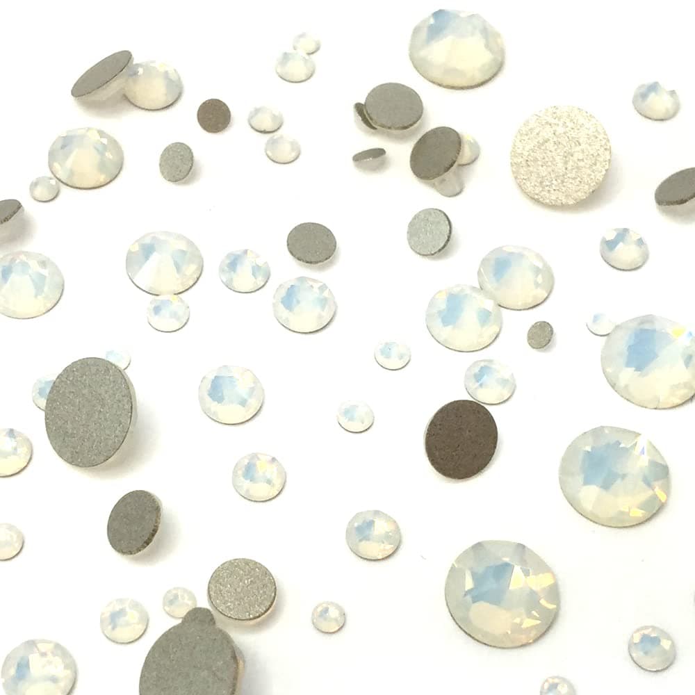 WHITE OPAL 234 144 pcs 20582088 Swarovski Crystal Flatbacks rhinestones nail art mixed with Sizes ss5 ss7 ss9 ss12 ss16 ss20 ss30 CrystalWholesale