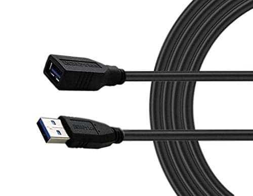 iMBAPrice USB 3.0 Extender - 15ft SuperSpeed USB A Male to A Female Extension Cable (Black)