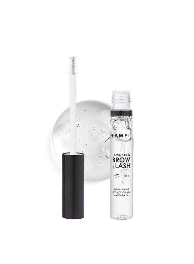 LAMEL Lamination Clear Brow and Lash Gel - Megafixing Eyebrow Glue, Eyebrow Gel, Waterproof & Sweat-Proof Clear Mascara, Setting for Feathered & Fluffy Brows - Flawless Eyebrow Makeup