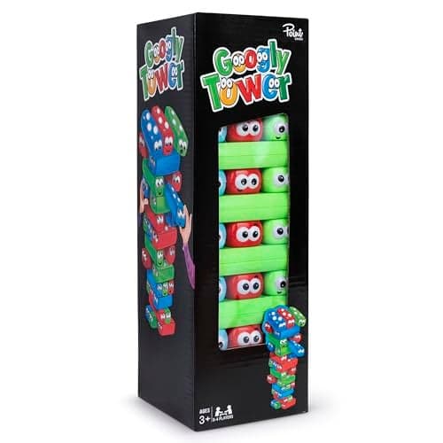 Point Games Googly Tower Stacking Tower Game with Fun Design Developmental Interactive Puzzle Test Stabilizing Skills Ages 3
