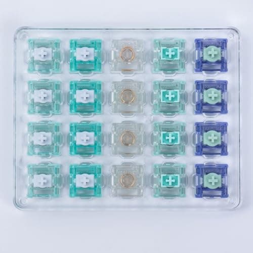 Gateron Magnetic Keyboard Switches Tester - Jade Max Pro Genty Gaming Switches for Magnetic Gaming Keyboard (20PCS)