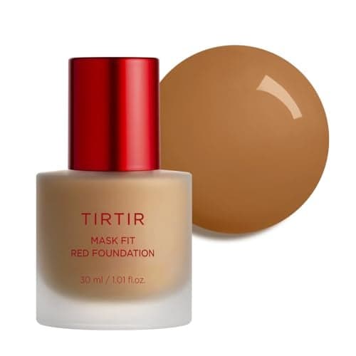 TIRTIR Mask Fit Red FoundationLong Lasting Flawless Coverage Energy Essence Lightweight Hydrating PoreBlurring Breathable Satin Finish Makeup Radiant Skin 39W Caramel 101 Fl Oz