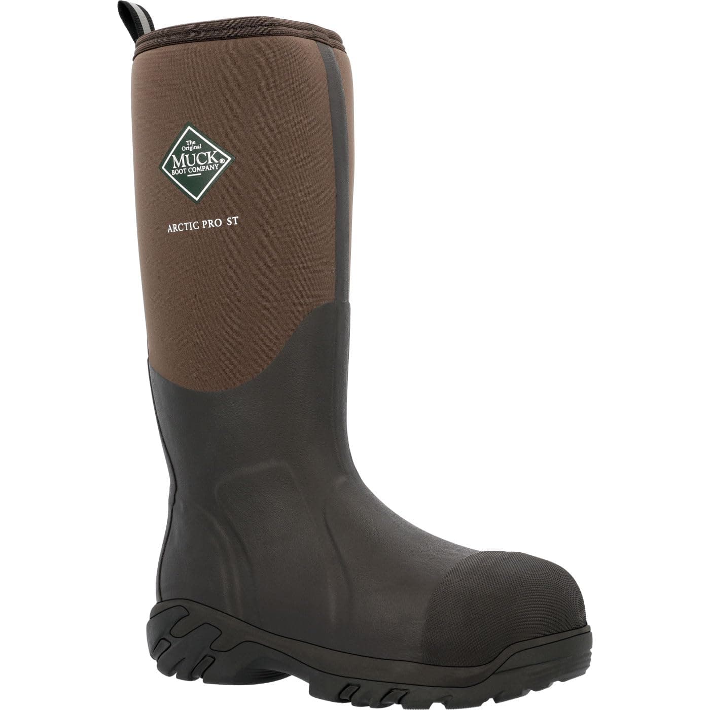 Muck Boot Mens Arctic Pro ST Knee High Boot Brown Steel Toe 11 M US