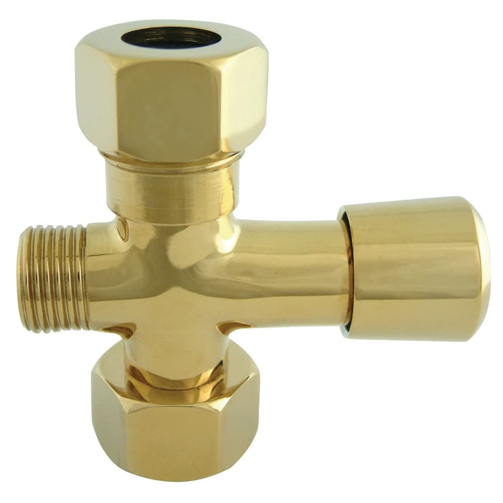 Kingston Brass ABT10602 Vintage Shower Arm Diverter 234 Polished Brass