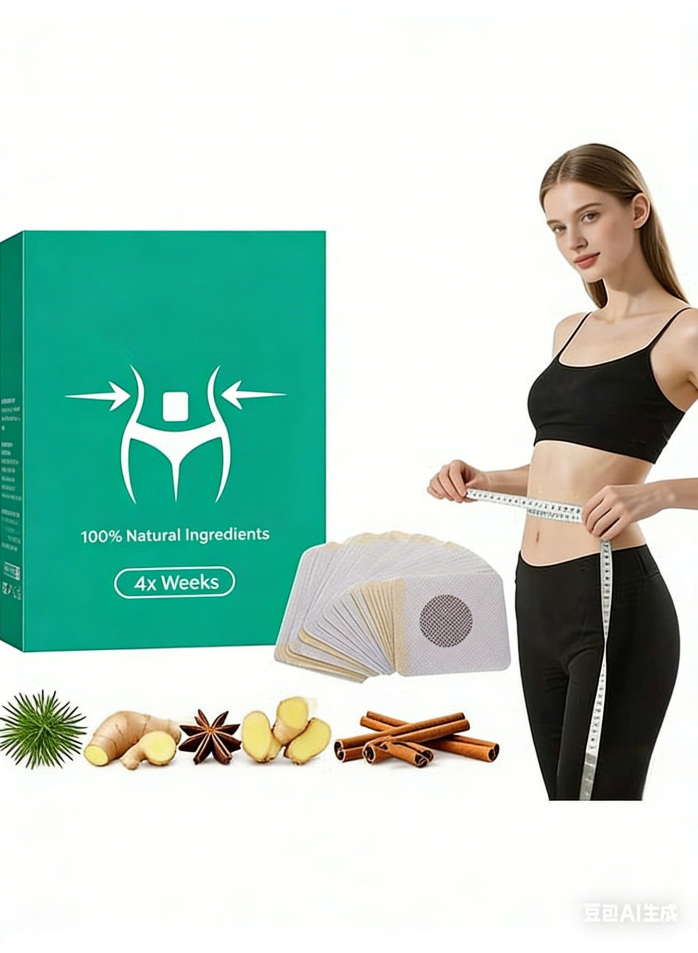 Natural Ingredients Patchs For Body, Works All Over The Body Around The Clock, Gentle & Effective, Weight Loss For Women, 30PCS