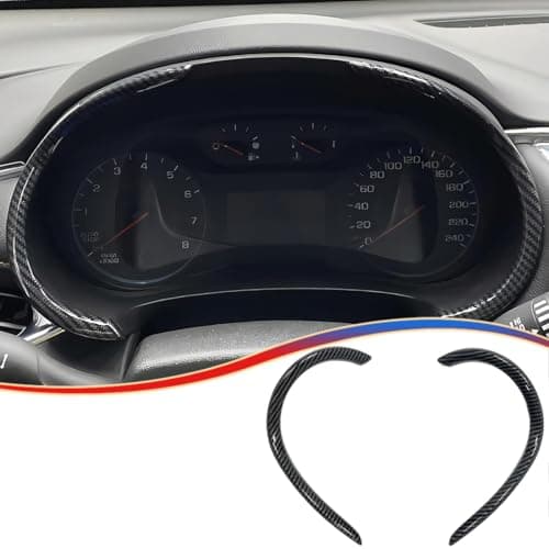 MUXEE Dash Board Trim, for Chevrolet Malibu 2016 2017 2018 2019 2020 2021 2022 2023 2024 - ABS Carbon Fiber Grain Sport Interior Trim Full Set Accessories