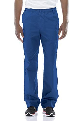 Dickies Men's Zip Fly Pull-On Scrub Pant, Royal, 3X-Large