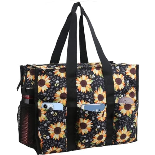 ABAMERICA Nurse Bags for Work Nursing Bag Multiple Pockets Waterproof Organizing Zip Top Clinical Bag for Nursing Students