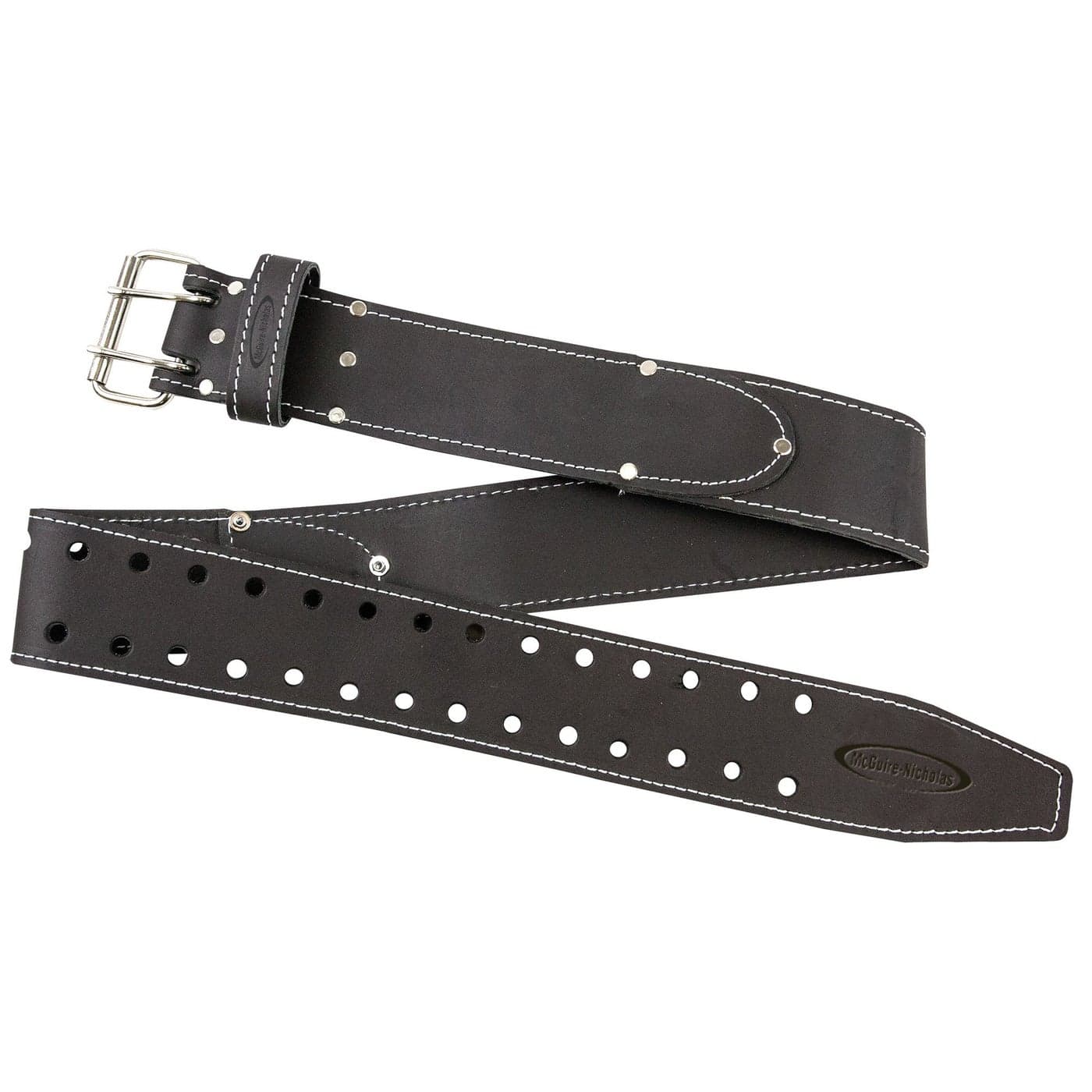 McGuireNicholas Mens Standard 2946 Leather Work Belt Dark Brown 3