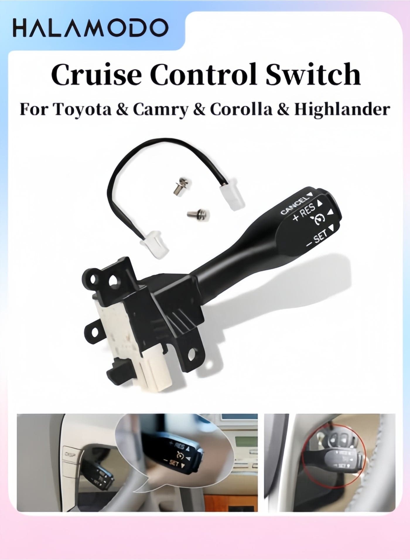 Cruise Control Switch Cruise Control Module Compatible with Camry & Yaris & Corolla Cruise Control System for Cars