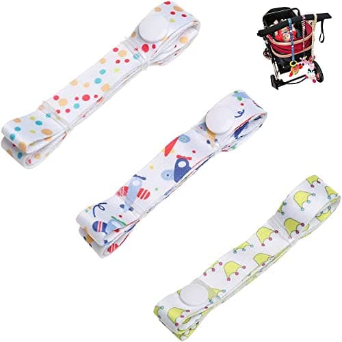 YehVeh 3 Pack Sippy Cup Holder Strap Leash Tether Attachment AntiThrow Toy Safety Strap Hanger Keeper for Baby Stroller Toddler High Chair Baby Bottles Pacifiers Car Seat Hanging Toys Travel Outdoor