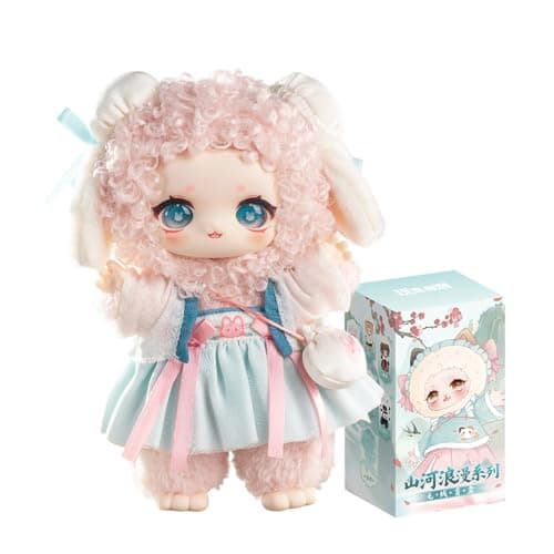 CALEMBOU Plush Doll Blind Box, Nagi Mountain and River Romance Series Mystery Blind Figure, Kawaii 1 of 6 Possible Collectibe Vinyl Plush Toys Birthday Gifts (Mountain and River Romance Series)