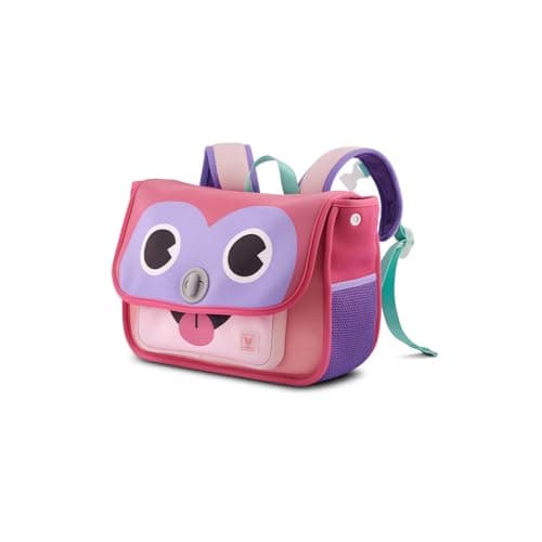 VAYA LY’L-CHAMP School Bags for Girls (2–6 Years), Lightweight & Durable Rectangular Shape Backpack for Preschool, Water-Resistant Toddler Bag with Adjustable Straps & Bottle Holder, Pink Love