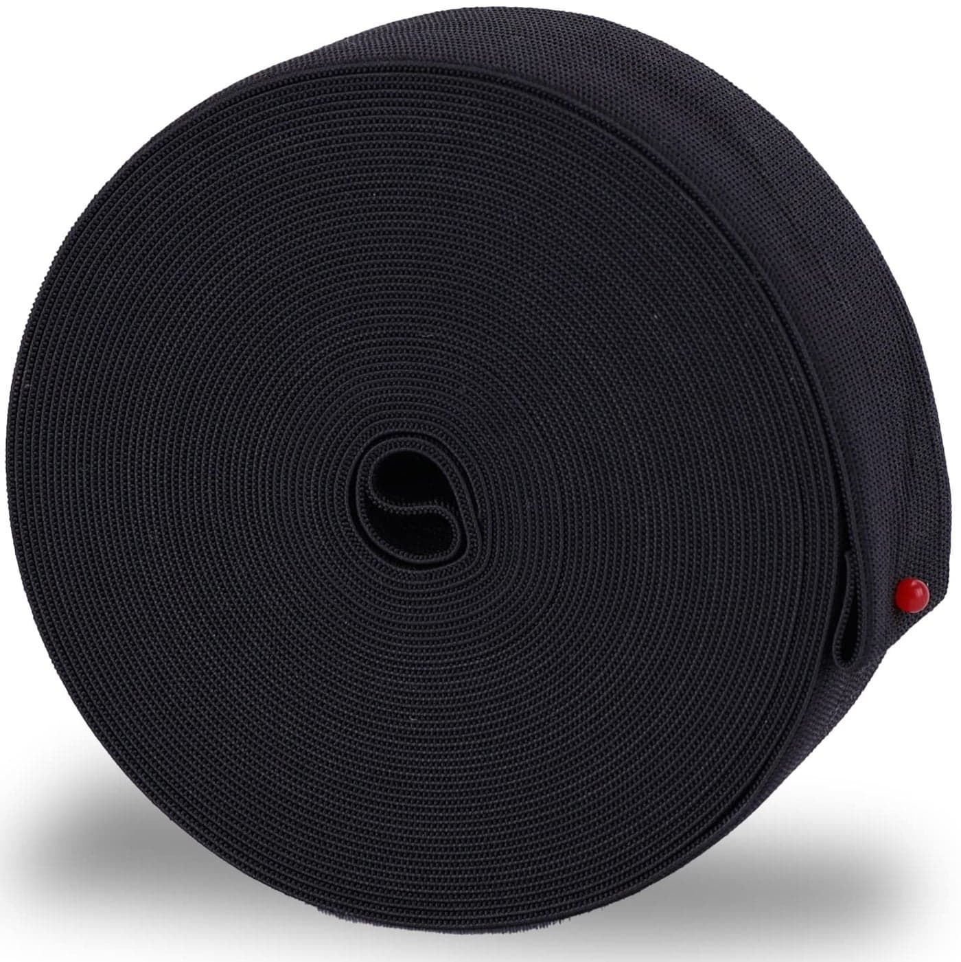 XKDOUS Elastic Band for Sewing 15 Inch 9 Yards Elastic Bands for Sewing Waistband and Pants Waist Black Knit Elastic Band for Wig High Elasticity