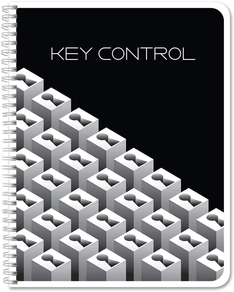 BookFactory Key Control LogbookJournalKeys Log Book 120 Pages 85 x 11 WireO LOG1207CWPPKeyControl