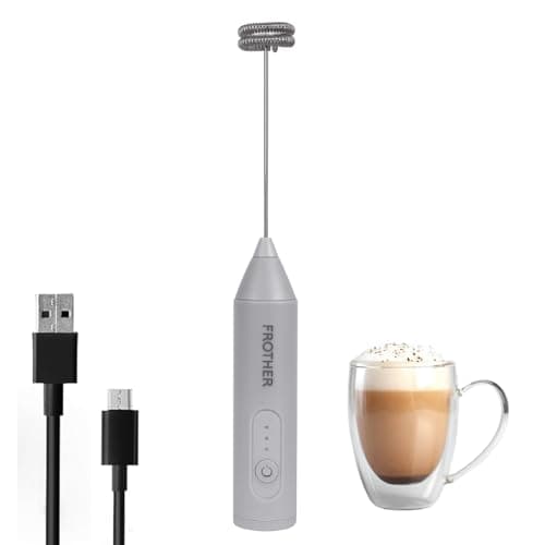 NIbbler Supreme 3-Speed Rechargeable Milk Frother for Coffee | Electric Whisk Mixer | Stainless Steel, Stand-Up Design