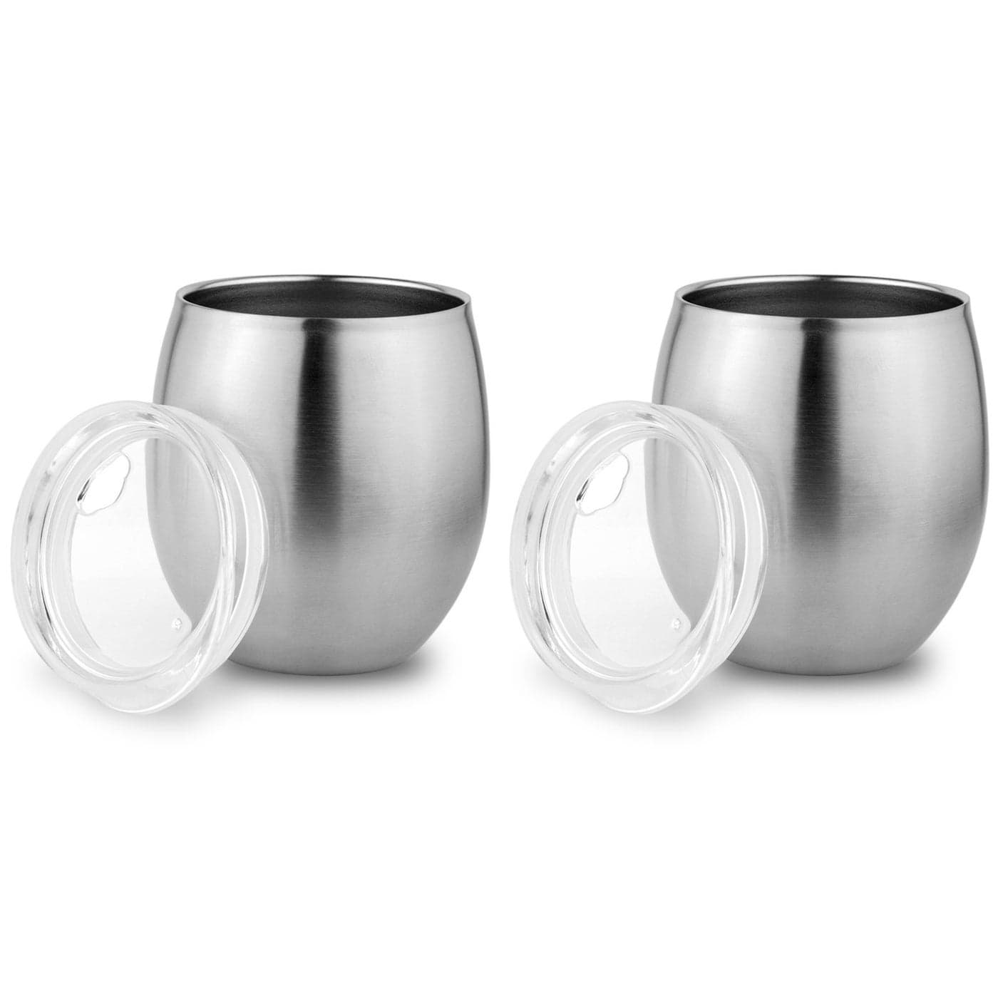 Zero Degree Stainless Steel Small Tumbler with Lid Double Wall Vacuum Insulated Mug for Hot and Cold Drink Thermal Cup with Lid for Wine or Coffee 8oz 2 Pack