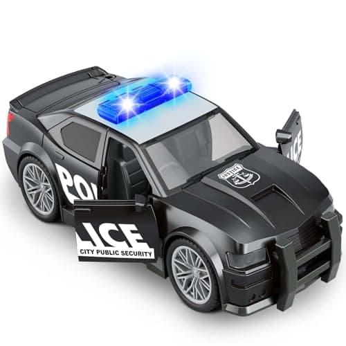 Police Car Toys for Boys 35 48 With 3 Different Flashing Lights Sound Side Doors Open FrictionPowered Wheels Pursuit Rescue Vehicle Light Up Toy Car Christmas Birthday Gift 3 4 5 Boy Toys Girl