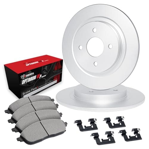 R1 Concepts Front Brake Kit Fits 19621967 MG MGB Banjo Type Rear Axle 19671974 MG MGB Spicer Type Rear Axle 19751980 MG MGB Optimum Oep Pads Blank Rotors Hardware 107 Front