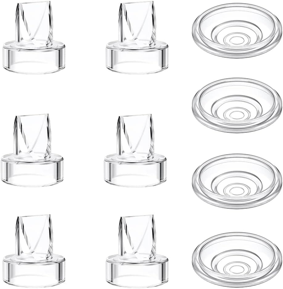6pcs Duckbill Valves and 4pcs Silicone Diaphragm Compatible with Momcozy S12 ProS9 Pro Wearable Breast Pump AccessoriesMom Cozy Breast Pump Replacement Accessories