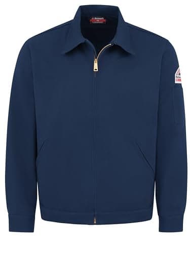 Bulwark FR Men's Midweight Flame Resistant Zip-In Jacket, Navy, XX-Large