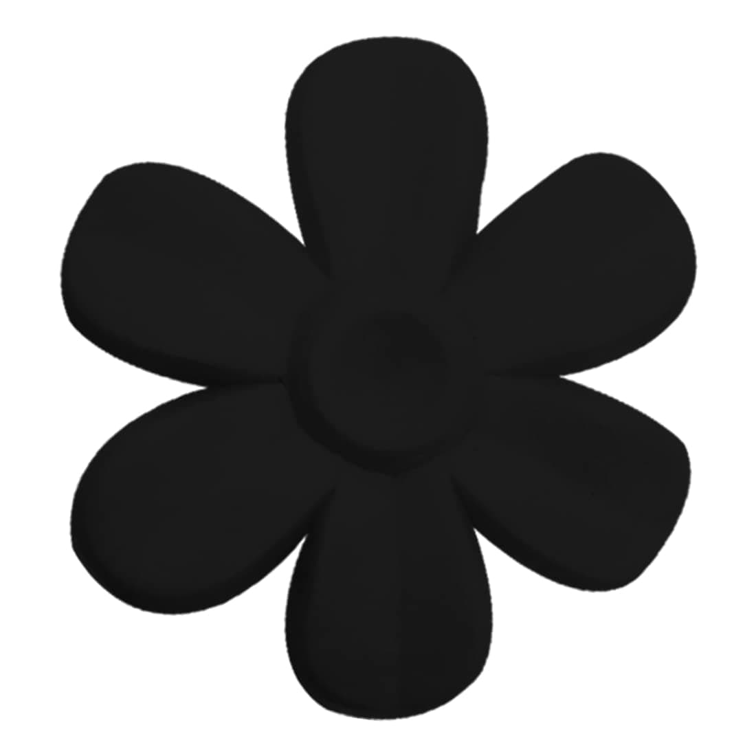 DIY Crafts 30 Pcs, As Image, 25mm x 25mm As Image DIY Accessory Findings Jewellery Clasps Fittings DIY Jewellery Making Accessories Black Color Rubber Material Shap (30 Pcs, As Image)
