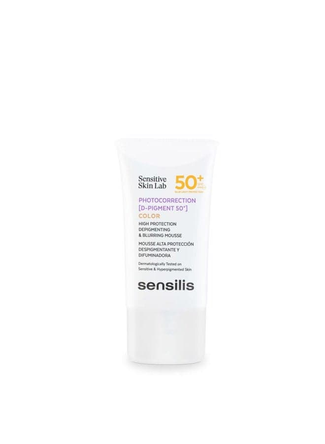 Photocorrection D-Pigment Spf 50+, Facial Sun Cream In Mousse Texture, Pigment And Diffuser, Prevents Skin Aging, For Sensitive Skin - 40 Ml