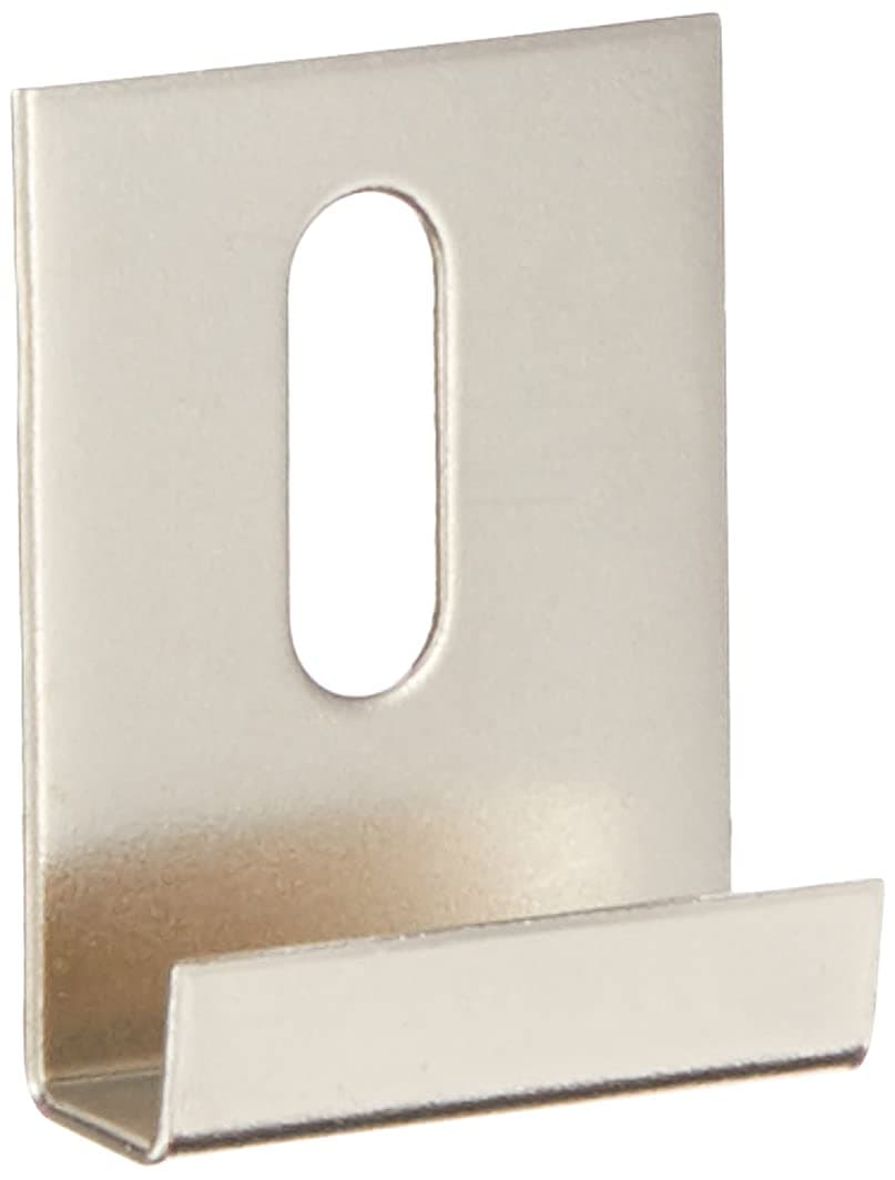Hillman 54117 Wide Channel Metal Mirror Clips 14 x 1 x 112 15 PiecesSilver