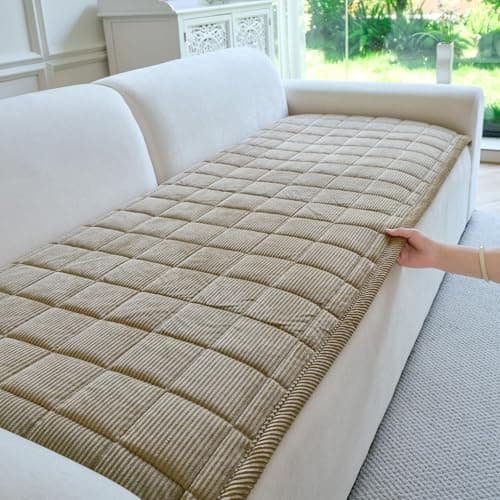 PJLZJFBY Couch Covers for Dogs Washable, Non Slip Couch Covers for Loveseat Sofa Pet Friendly, Soft Fuzzy Sofa Covers for Pet, Dog Couch Cover Furniture Protector(1PC,Light Brown,27.6"x94.5")