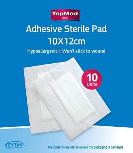 Sterile Adhesive pad 10 Count 10 X12 CM 39 X 47 Inch