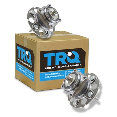 TRQ Rear Left and Right Wheel Bearing and Hub Assembly Set 2 Piece Compatible with 0711 Honda CRV Front Wheel Drive 1011 Accord Crosstour Front Drive 1215 Crosstour
