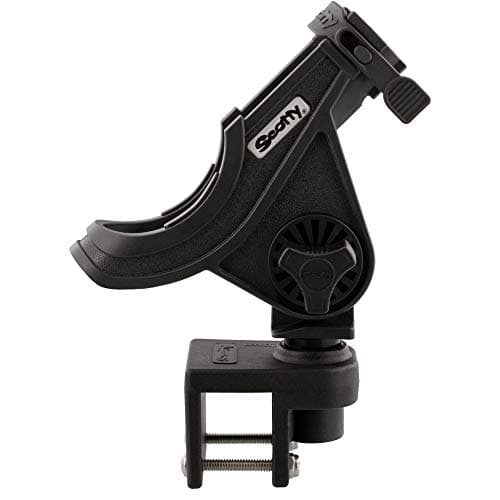 Scotty 284BK BaitcasterSpinning Rod Holder w 243 Square Rail Mount Black