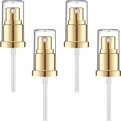 4 Pieces Replacement Foundation Pumps for Double Wear Foundation Gold