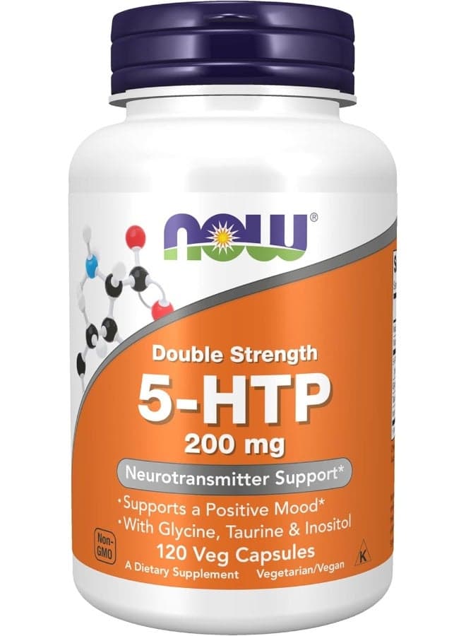 Double Strength, 5-HTP, 200 mg, 120 Veg Capsules