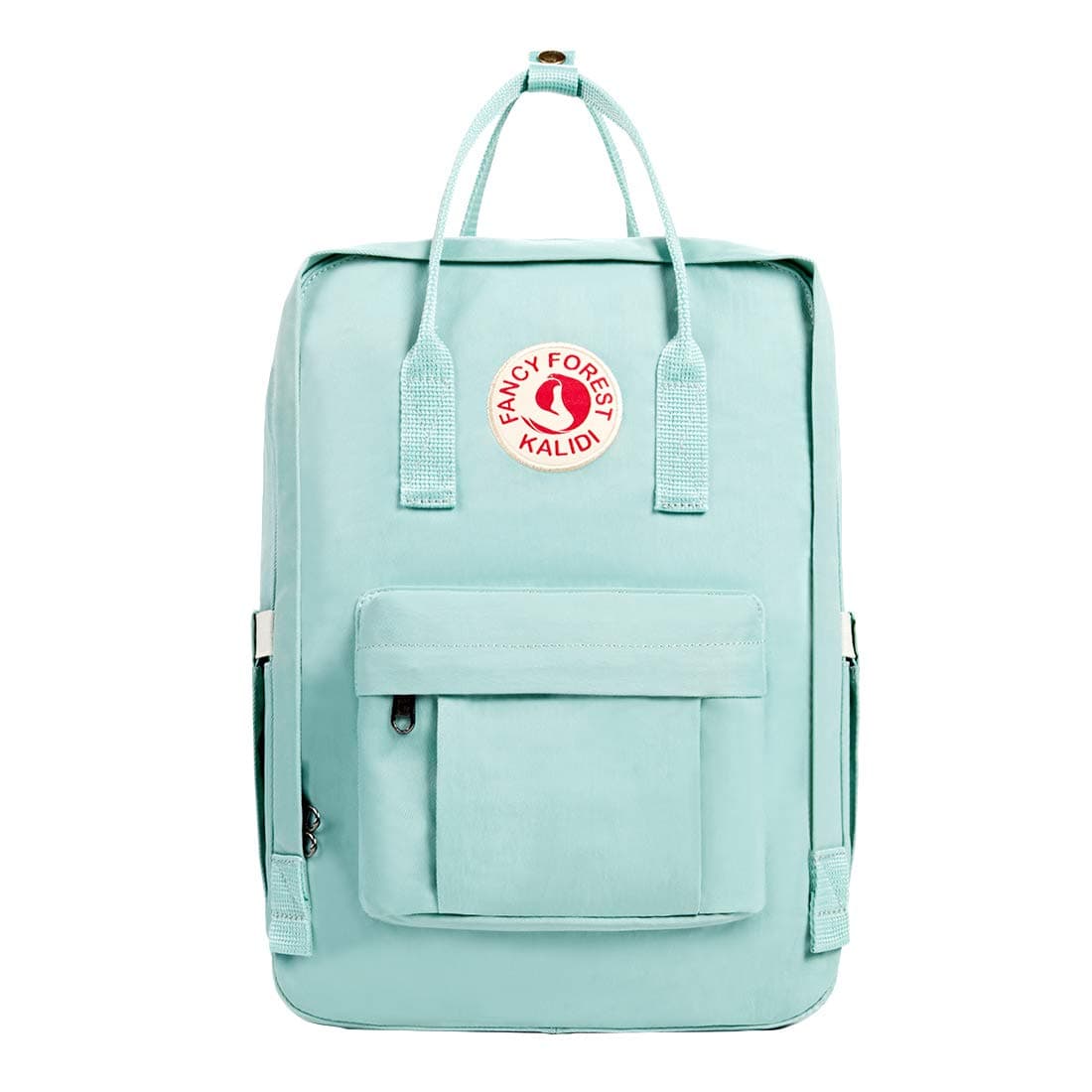 KALIDI Casual Laptop Backpack 15 Inches Classic Camping Rucksack Travel Outdoor Square Daypack College Hiking Gym Bag, Mint Green
