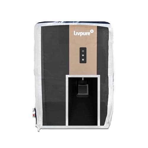 AkuaBeat Water Purifier Cover Compatible with Livpure Allura Premia RO+UV+UF+Copper Alkaline – PVC with Transparent Front & White Border | Waterproof & Dustproof Blue (47x35.5x23.5 cm)