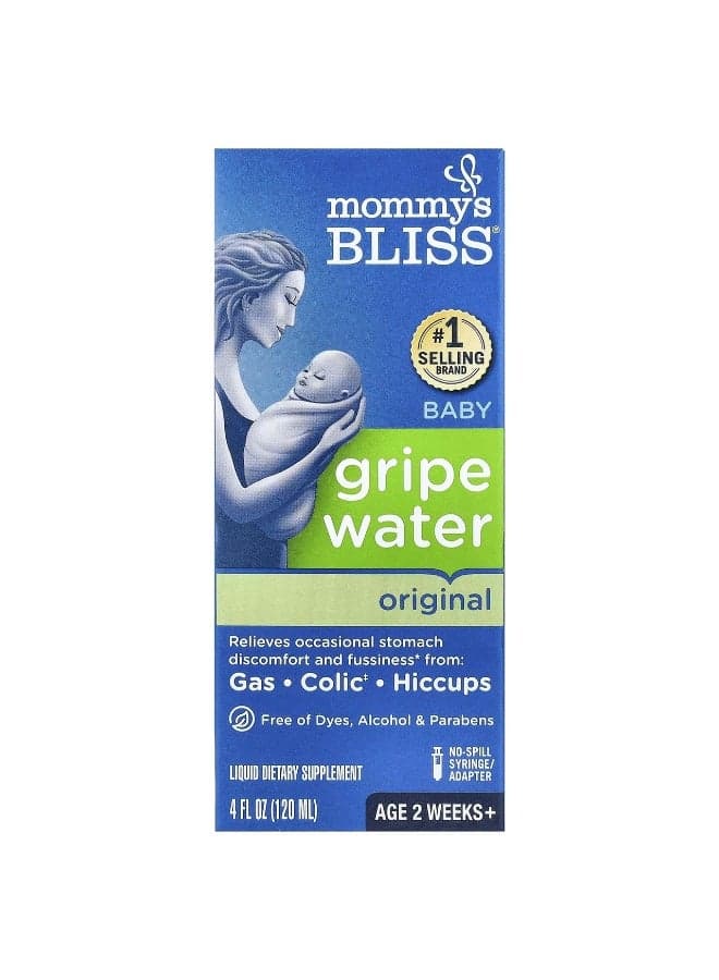 Mommy's Bliss, Baby Gripe Water, Age 2 Weeks+, 4 fl oz (120 ml)