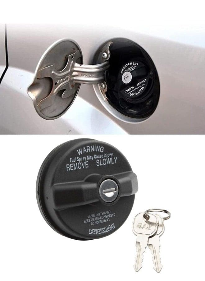 Locking Gas Cap Lock Fuel Cap Replace 05278655AB 5278655AB Compatible with Chrysler Dodge Jeep Ram Challenger Grand Caravan Ram 1500 Grand Cherokee Wrangler JK TJ Liberty Compass Patriot