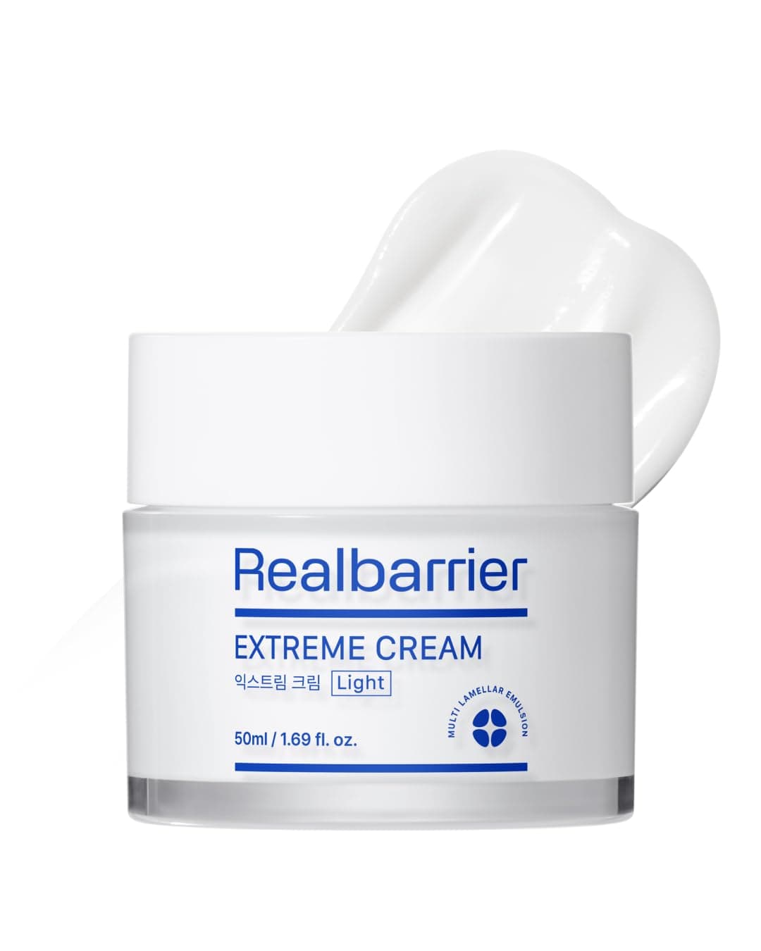 Real Barrier Extreme Cream Light 169 Fl Oz Lightweight Daily Soft Cream Facial Moisturizing Soothing Cream with Hyaluronic Acid Ceramides for Sensitive Skin Strengthen Skin Barrier Korean Skincare
