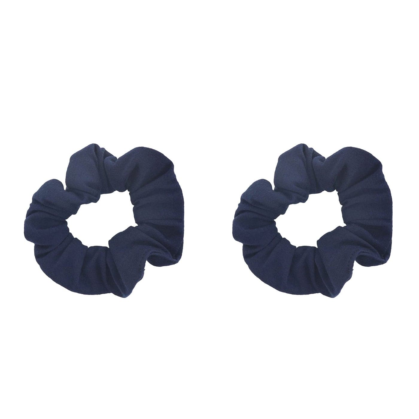 Set of 2 Solid Scrunchies Navy