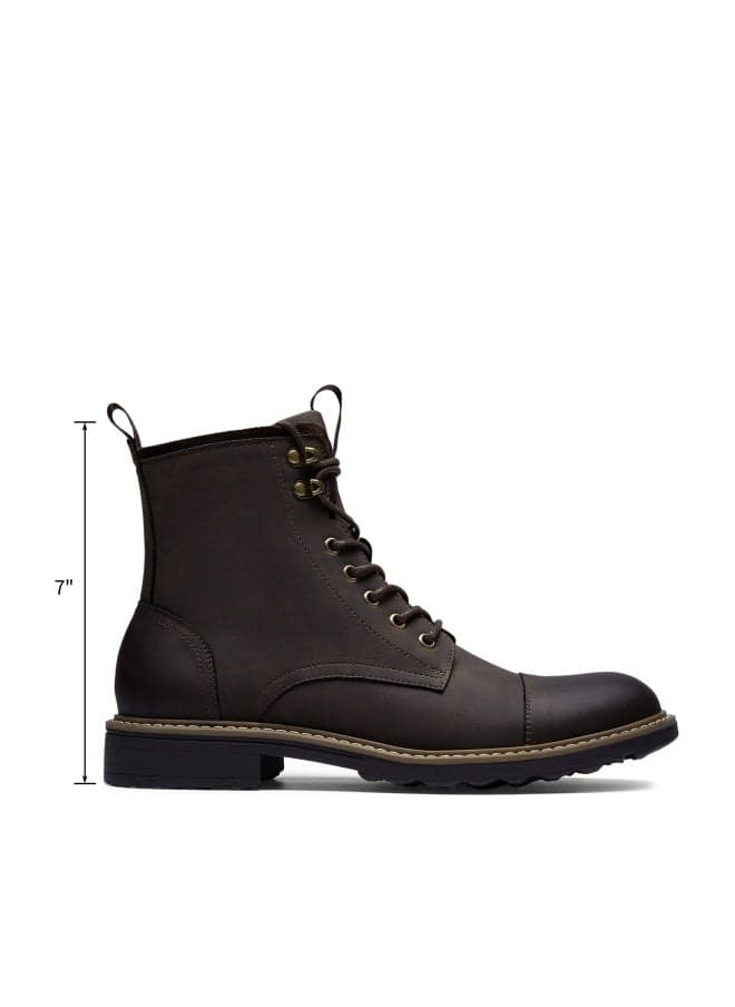 Vostey Mens Boots Motorcycle Casual Boots for Men Zipper Fashion Chukka Boots Mens(BMY8033A Darkbrown 12)
