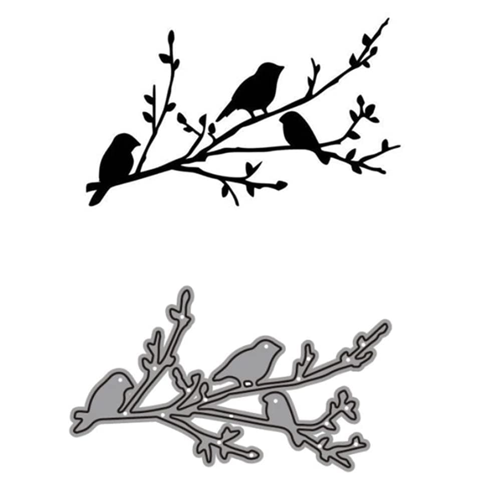 XMYXCRAFT Bird Branches Metal Die CutsBird on Branches Cutting Dies Cut Stencils DIY Scrapbooking Photo Album Decorative Embossing Paper Card Making