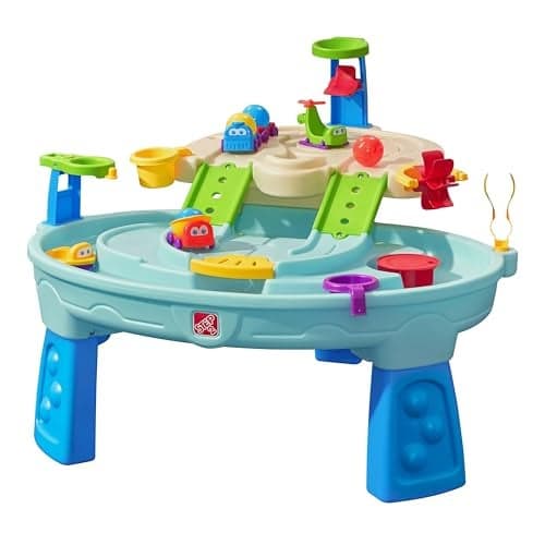 Step2 Ball Buddies Adventure Center Water Table for Kids Indoor and Outdoor Kids Water Sensory Table Pool Ages 15 Years Old 23 Piece Water Toy Accessories Blue